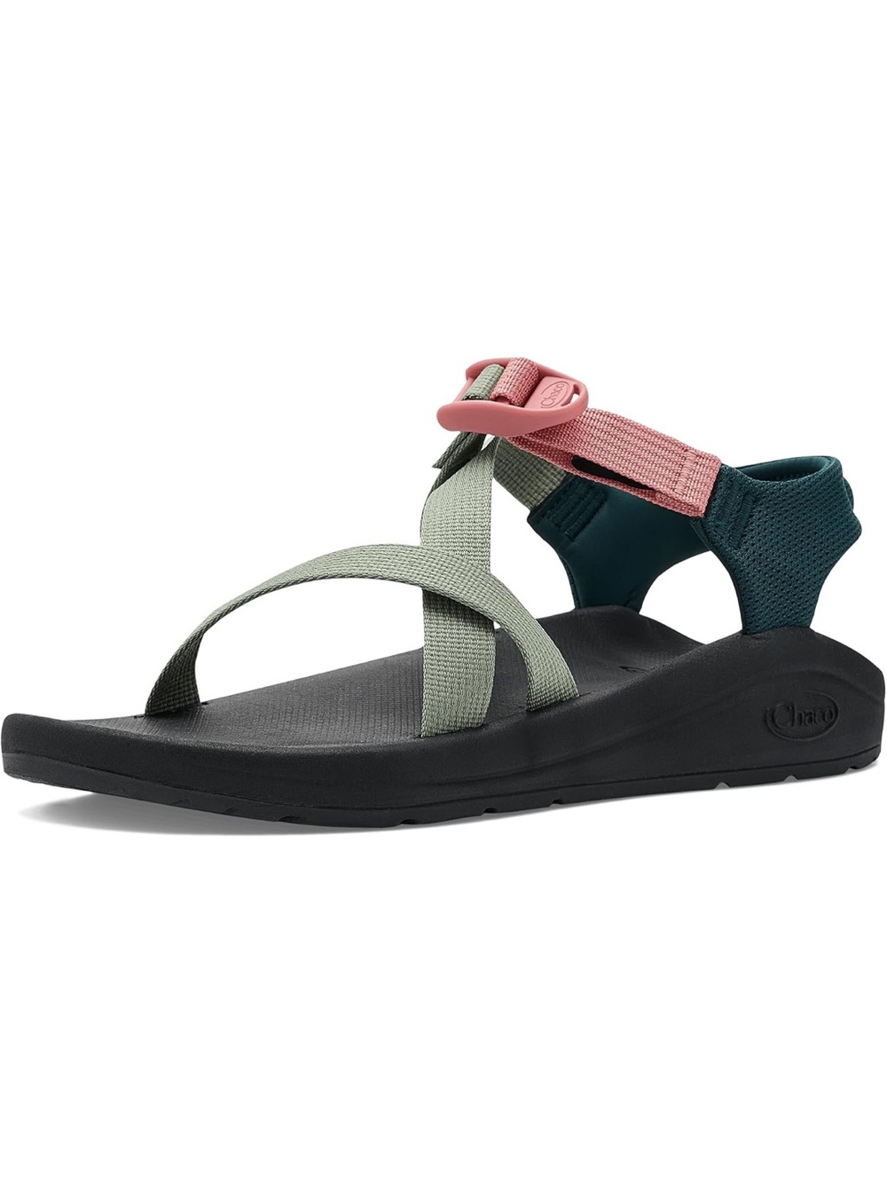Chaco CushZ Sandal in Pink, Sage & Teal 8